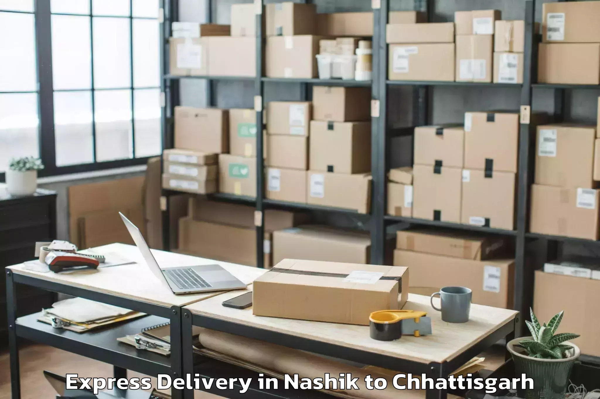 Get Nashik to Kharsia Express Delivery